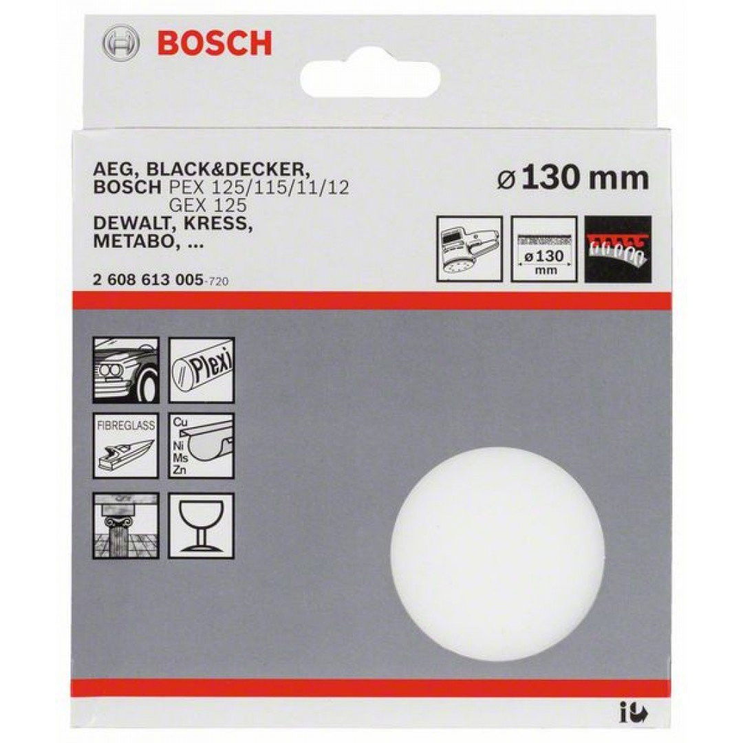 Bosch 2608613005 Polírozó szivacs excentercsiszolóhoz 130mm termék fő termékképe