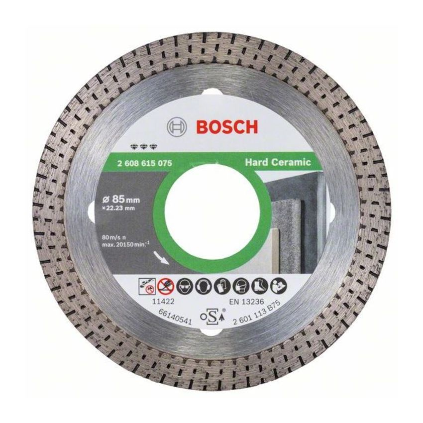 Bosch 2608615075 Best for Hard Ceramic gyémánt vágótárcsa 85mm termék fő termékképe