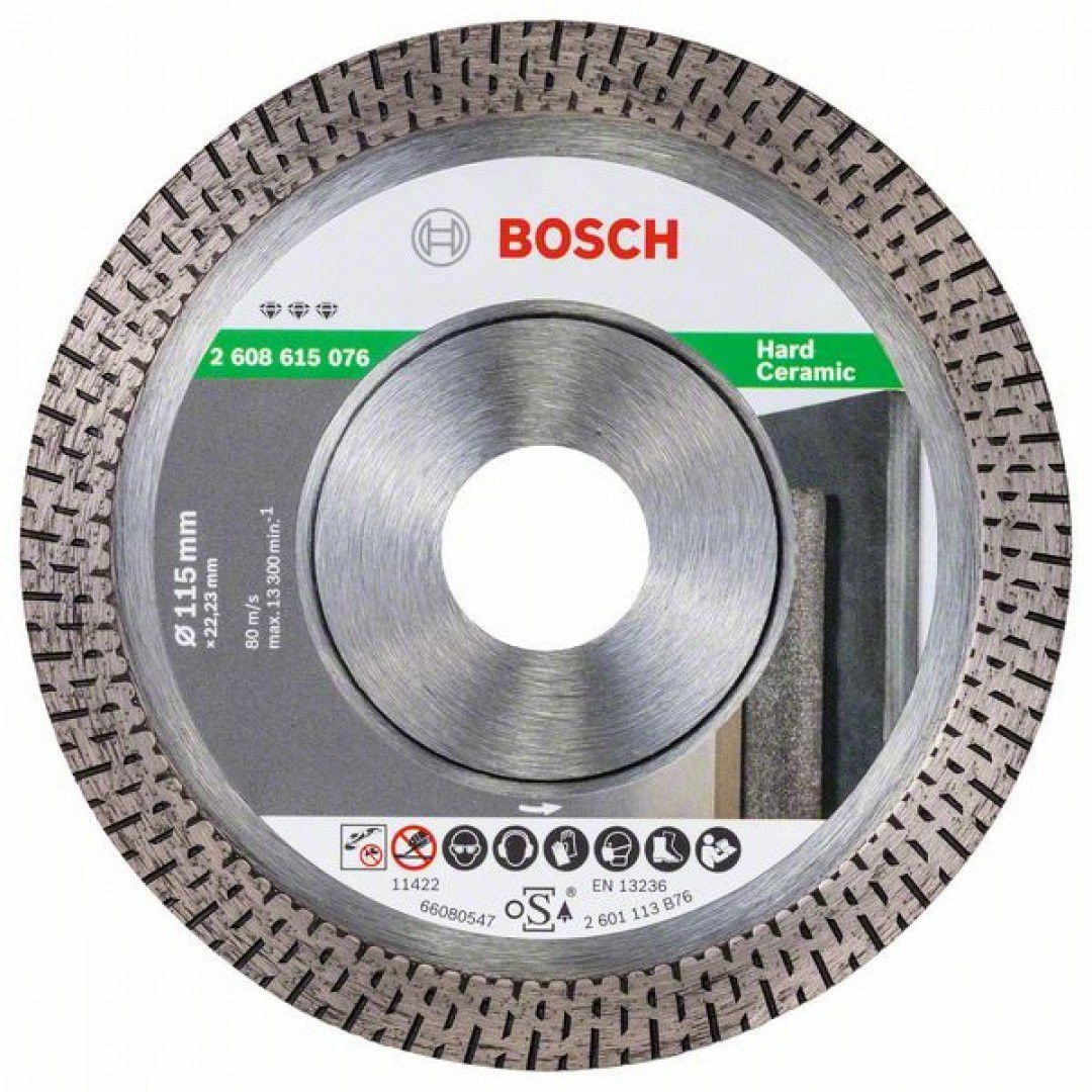 Bosch 2608615076 Best for Hard Ceramic gyémánt vágótárcsa 115mm termék fő termékképe