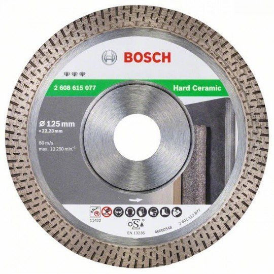 Bosch 2608615077 Best for Hard Ceramic gyémánt vágótárcsa 125mm termék fő termékképe