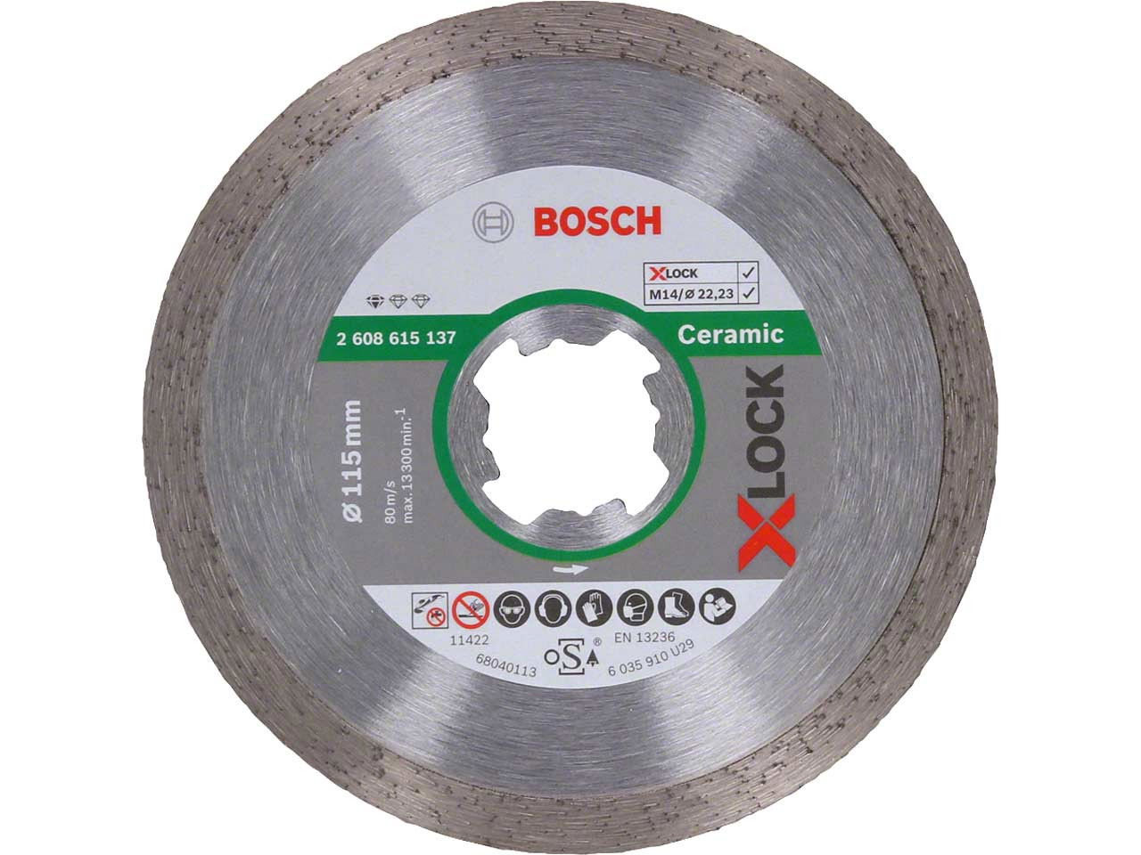 Bosch 2608615137 X-LOCK Standard for Ceramic gyémánt vágótárcsa 115mm termék fő termékképe