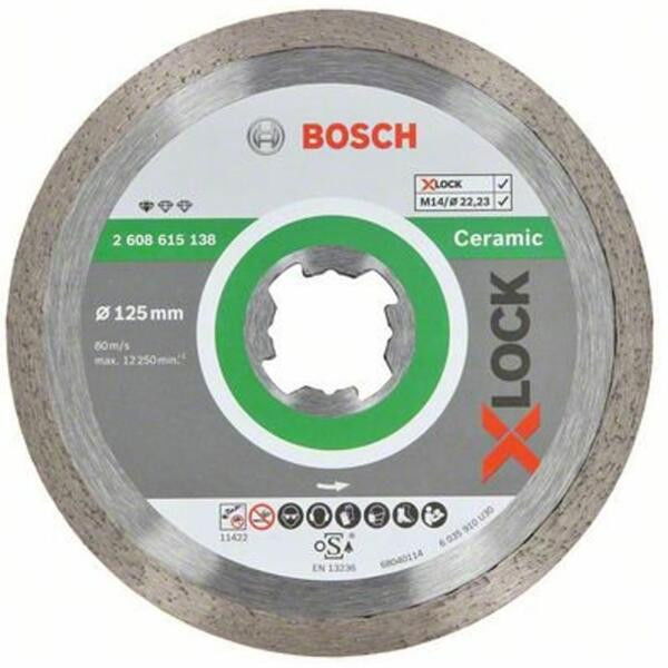 Bosch 2608615138 X-LOCK Standard for Ceramic gyémánt vágótárcsa 125mm termék fő termékképe