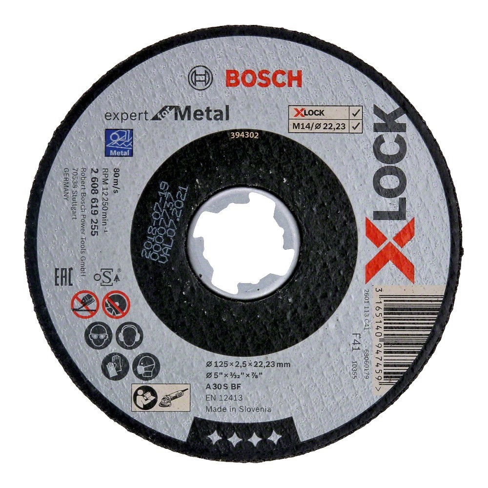 Bosch 2608619255 X-LOCK Expert for Metal vágótárcsa 125mm termék fő termékképe