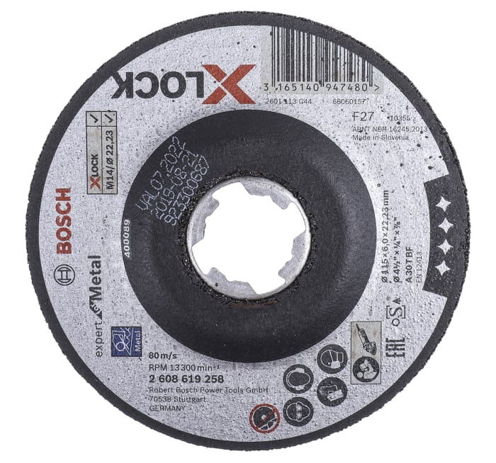 Bosch 2608619258 X-LOCK Expert for Metal csiszolótárcsa 115mm termék fő termékképe
