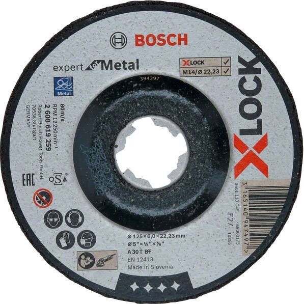 Bosch 2608619259 X-LOCK Expert for Metal csiszolótárcsa 125mm termék fő termékképe