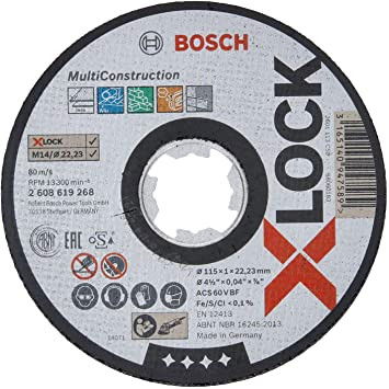 Bosch 2608619268 Multi Construction X-LOCK vágótárcsa 115mm termék fő termékképe