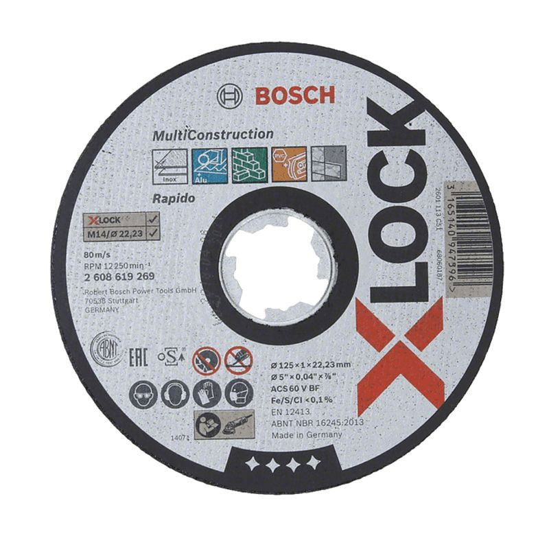 Bosch 2608619269 Multi Construction X-LOCK vágótárcsa 125mm termék fő termékképe