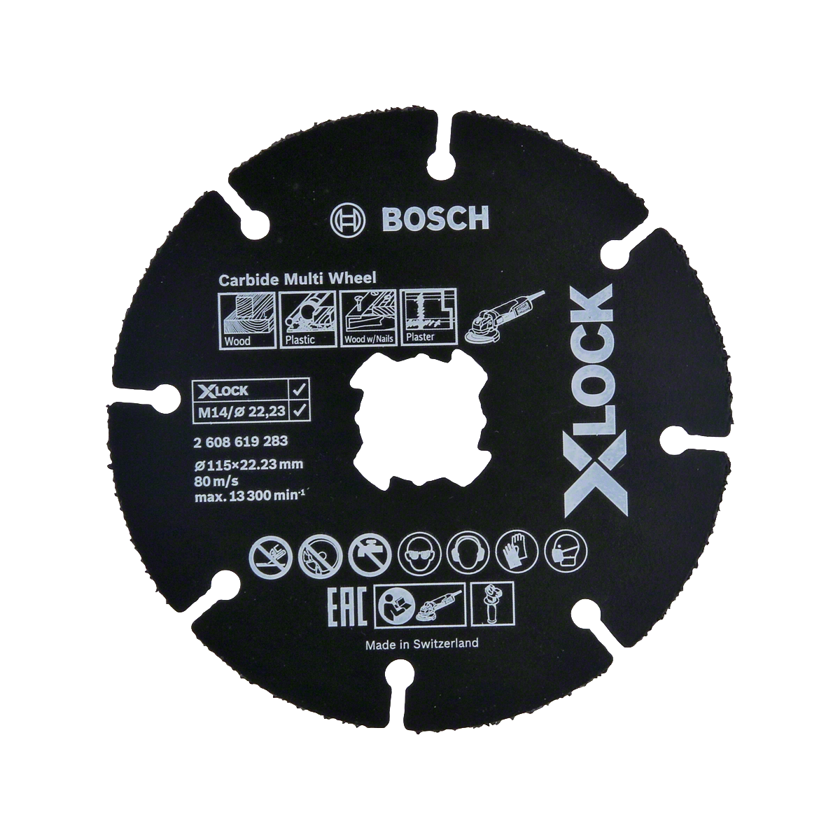 Bosch 2608619283 X-LOCK Carbide Multi Wheel vágótárcsa 115mm termék fő termékképe