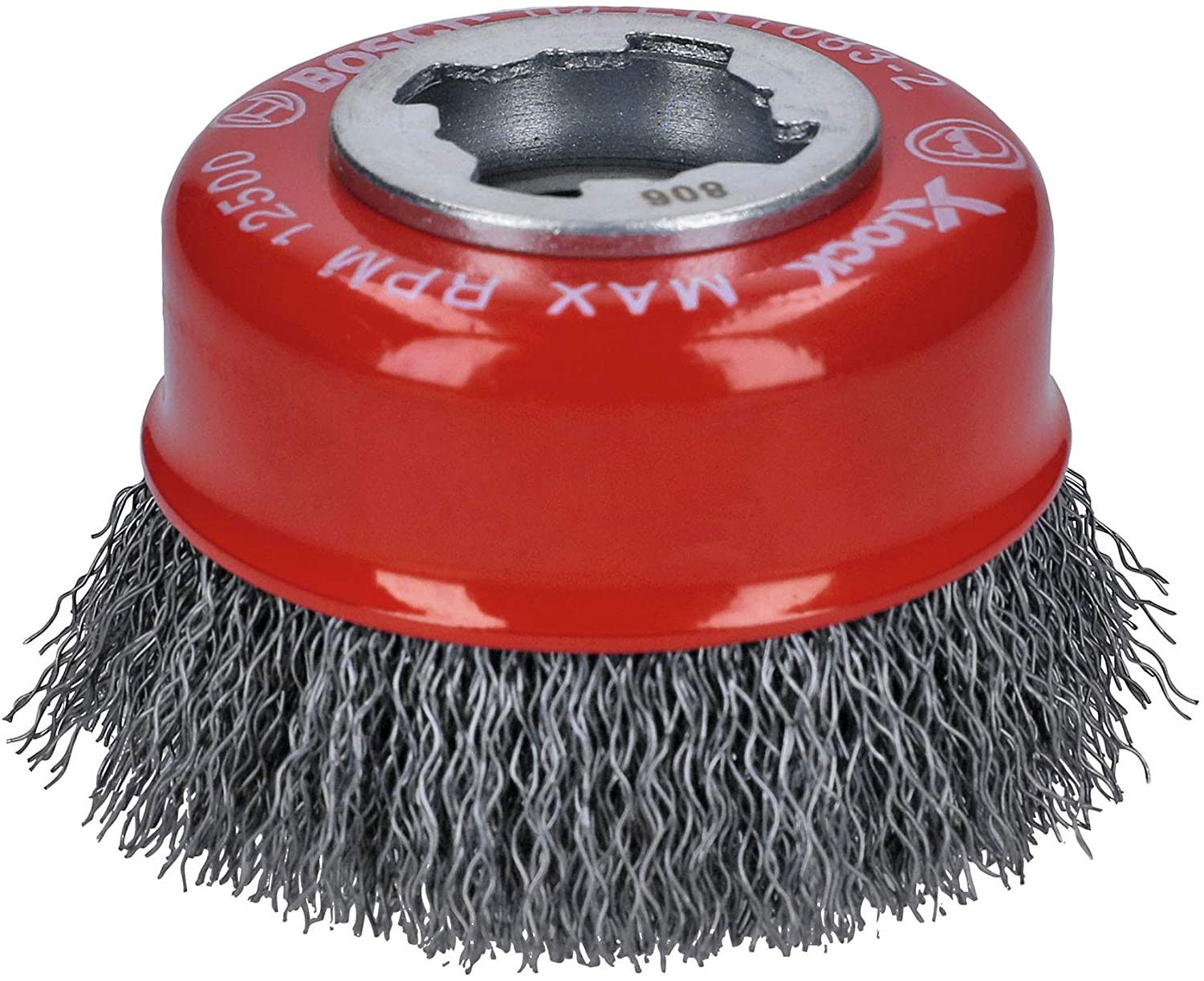 Bosch 2608620725 X-LOCK Clean for Metal hullámosított huzalú csészekefe 75mm termék fő termékképe