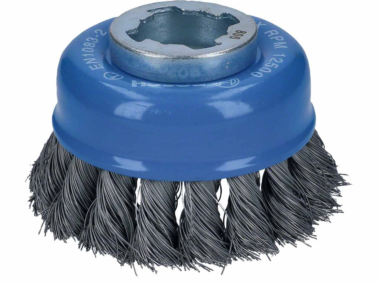 Bosch 2608620726 X-LOCK Heavy for Metal fonott huzalú csészekefe 75mm termék fő termékképe