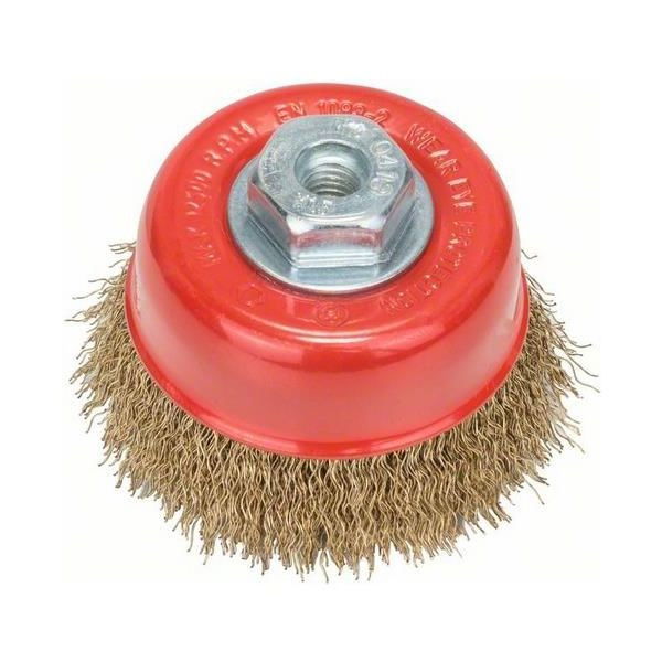 Bosch 2608622062 Clean for Metal rézbevonatú hullámosított huzalú csészekefe 75mm termék fő termékképe