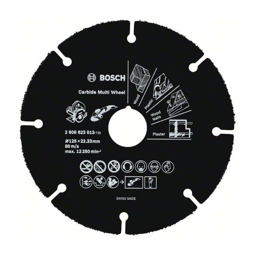 Bosch 2608623013 Carbide Multi Wheel vágótárcsa 125mm termék fő termékképe