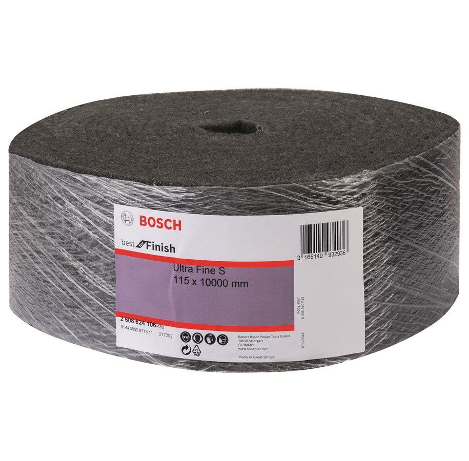 Bosch 2608624106 N476 Best for Finish Coarse filckorong 115mm 10m Ultra fine S szürke termék fő termékképe