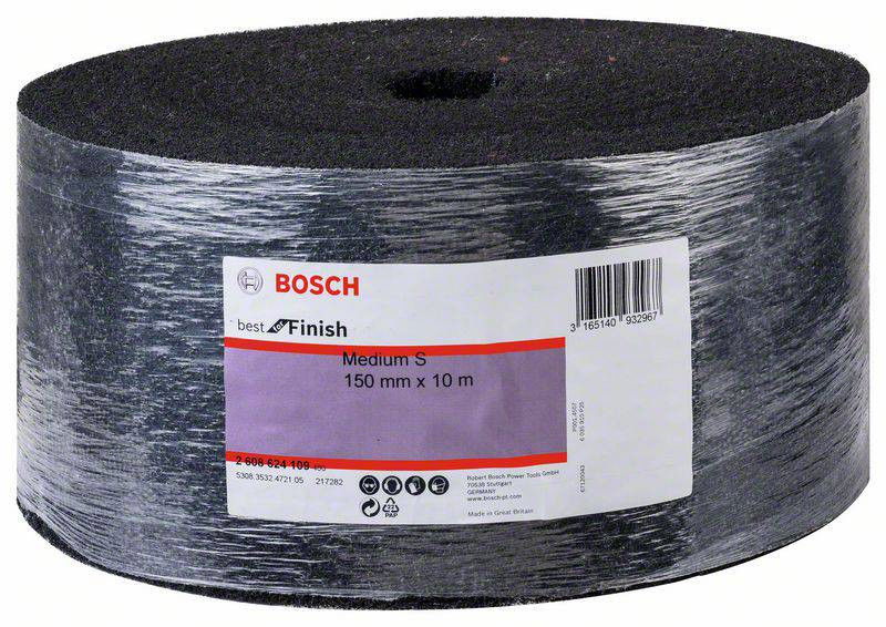 Bosch 2608624109 N476 Bes for Finish Coarse filckorong 150mm 10m közepes S fekete termék fő termékképe