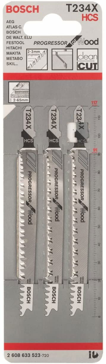 Bosch 2608633523 T 234 X Progressor for Wood szúrófűrészlap 3db termék fő termékképe