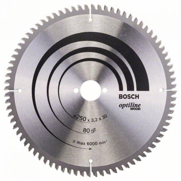 Bosch 2608640645 körfűrészlap 250x30mm Z=80 termék fő termékképe