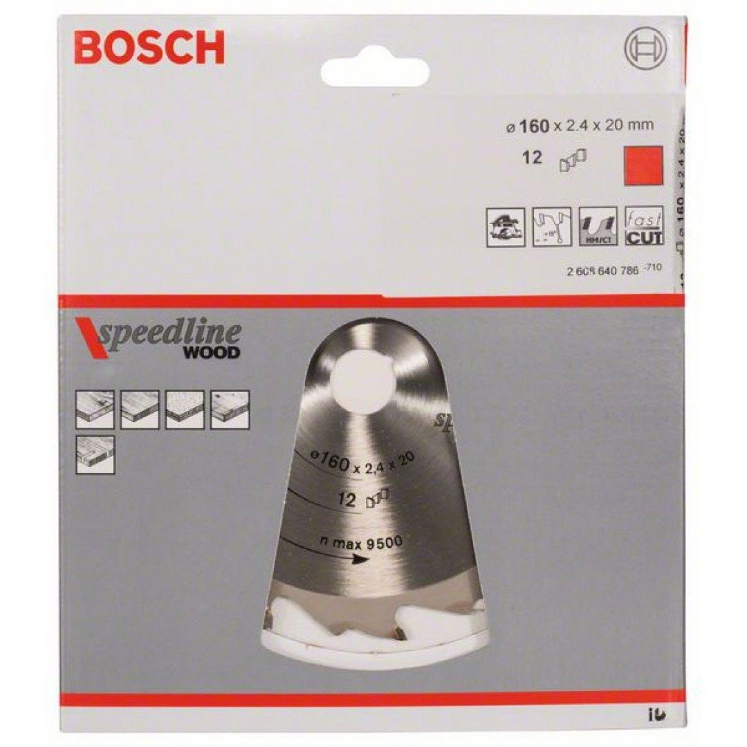 Bosch 268640786 körfűrészlap 160x20mm Z=12 termék fő termékképe