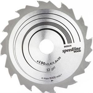 Bosch 268640800 körfűrészlap 190x30mm Z=12 termék fő termékképe