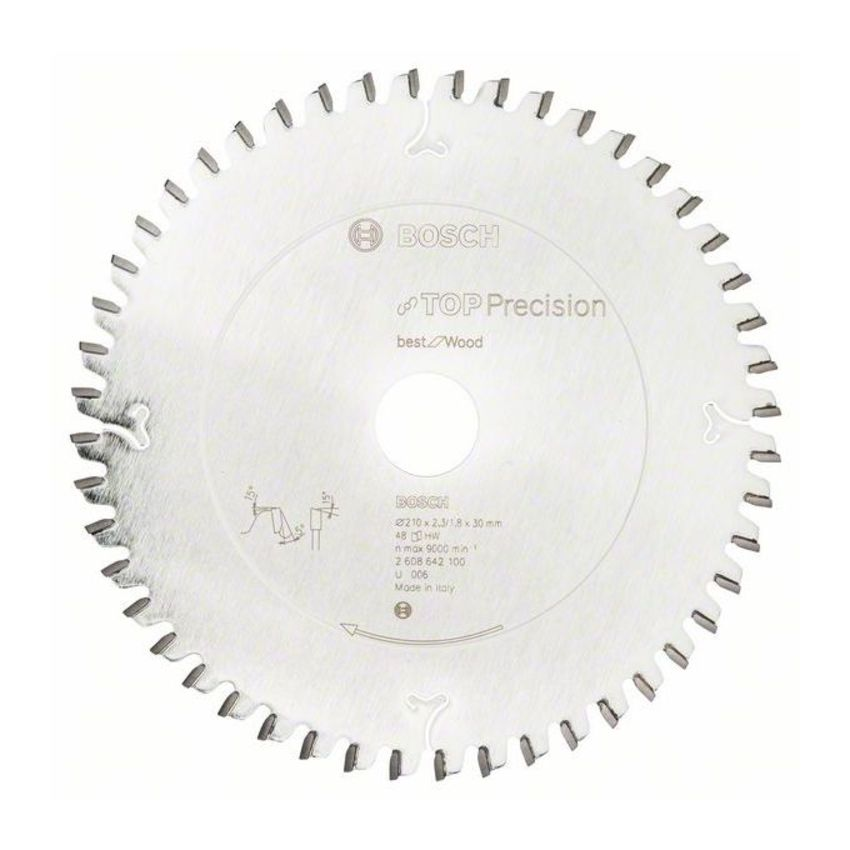 Bosch 2608642100 Best for Wood körfűrészlap 210x30mm Z=48 termék fő termékképe