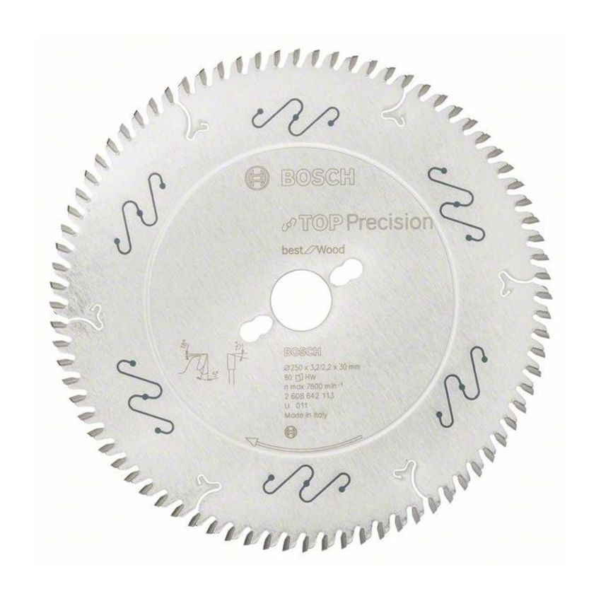 Bosch 2608642113 Best for Wood körfűrészlap 250x30mm Z=80 termék fő termékképe