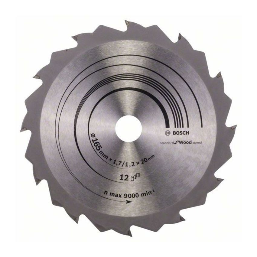 Bosch 268642600 körfűrészlap 165x20/16mm Z=12 termék fő termékképe