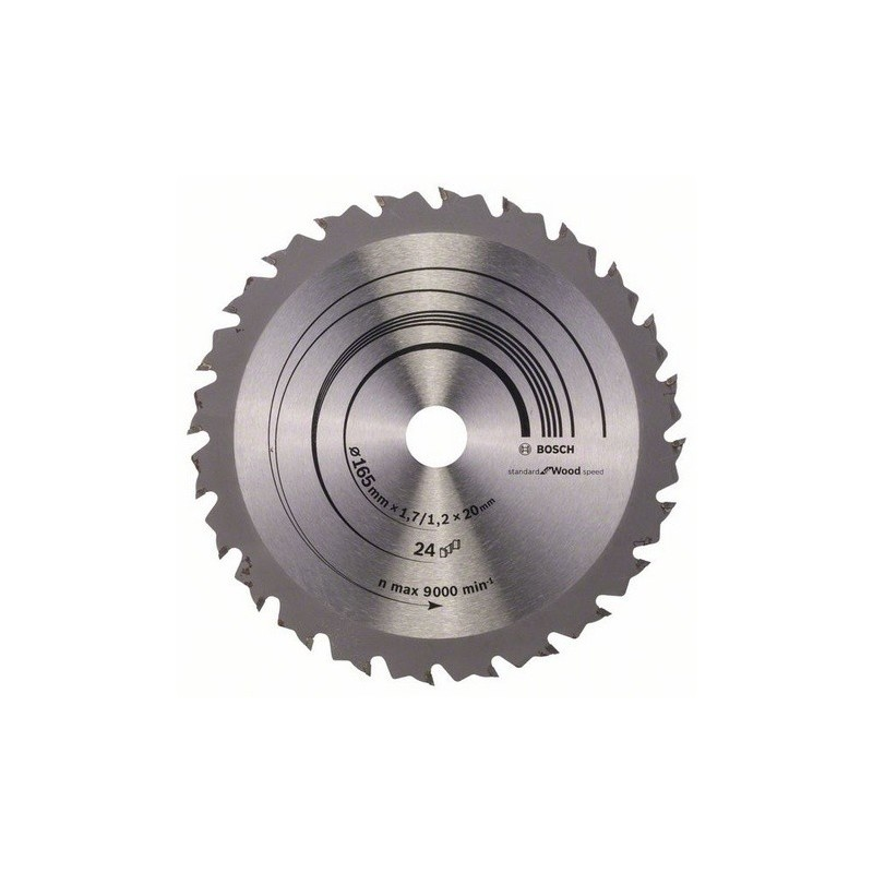 Bosch 268642601 körfűrészlap 165x20/16mm Z=24 termék fő termékképe