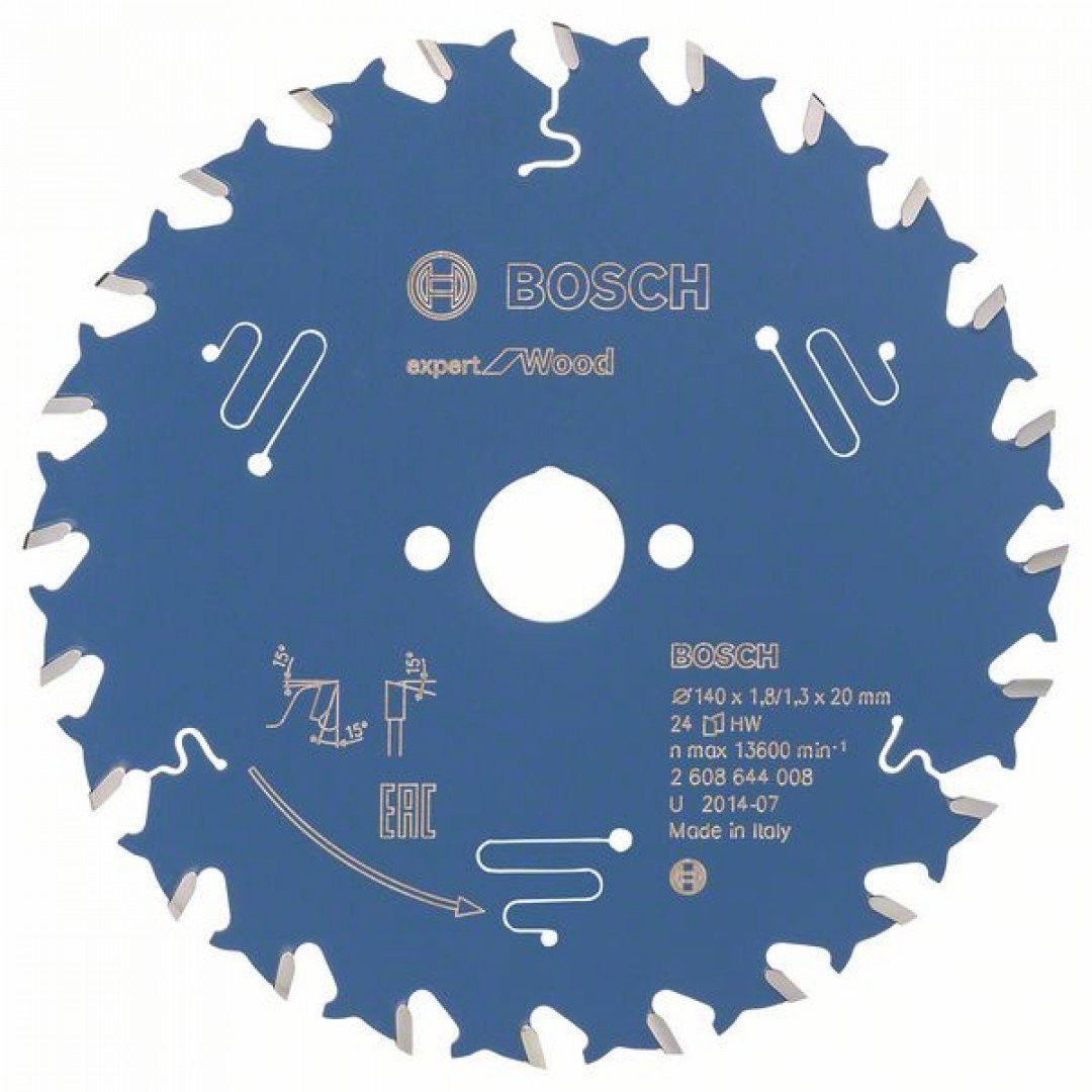 Bosch 2608644008 körfűrészlap 140x20mm Z=24 termék fő termékképe