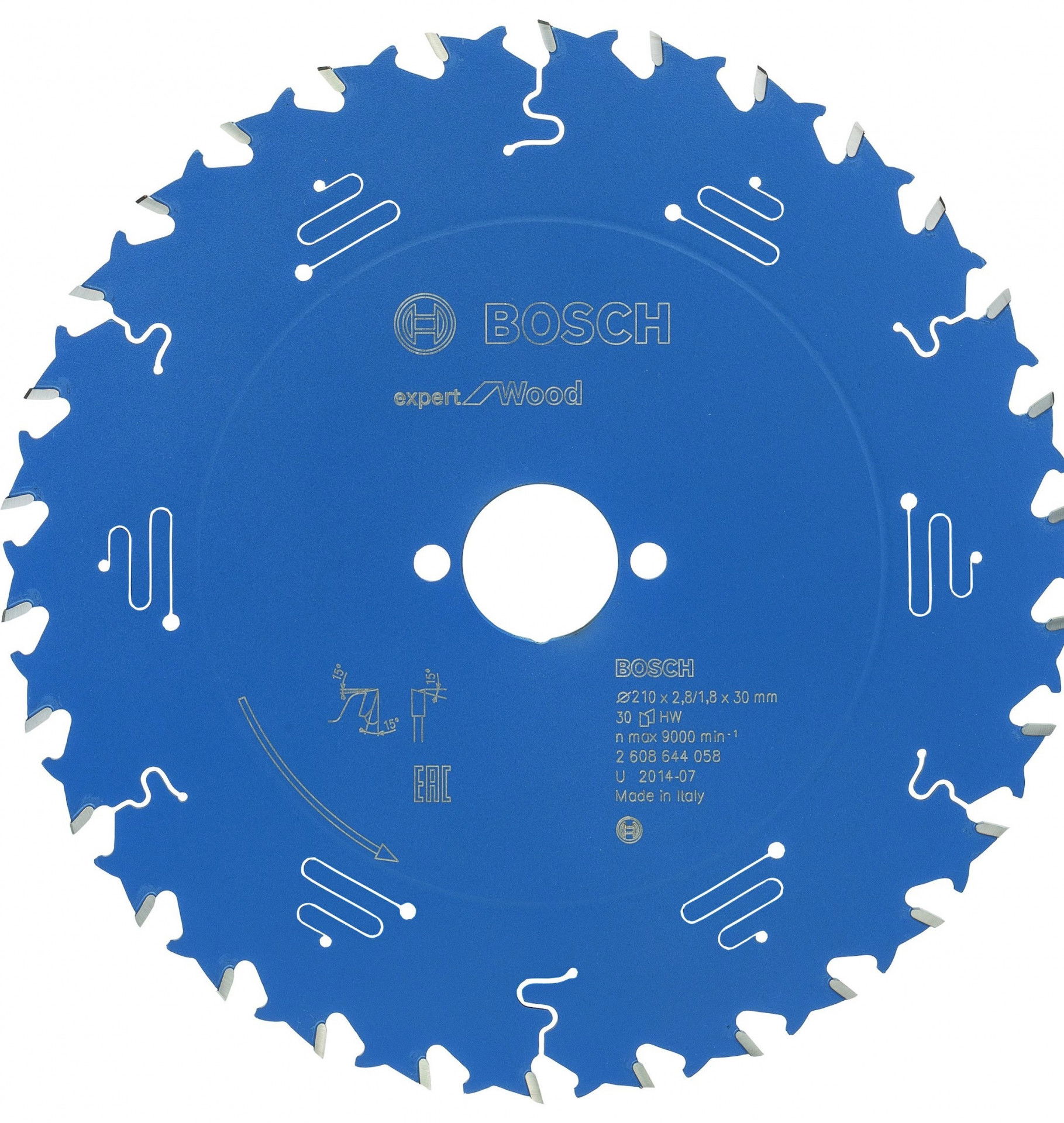 Bosch 2608644058 körfűrészlap 210x30mm Z=30 termék fő termékképe