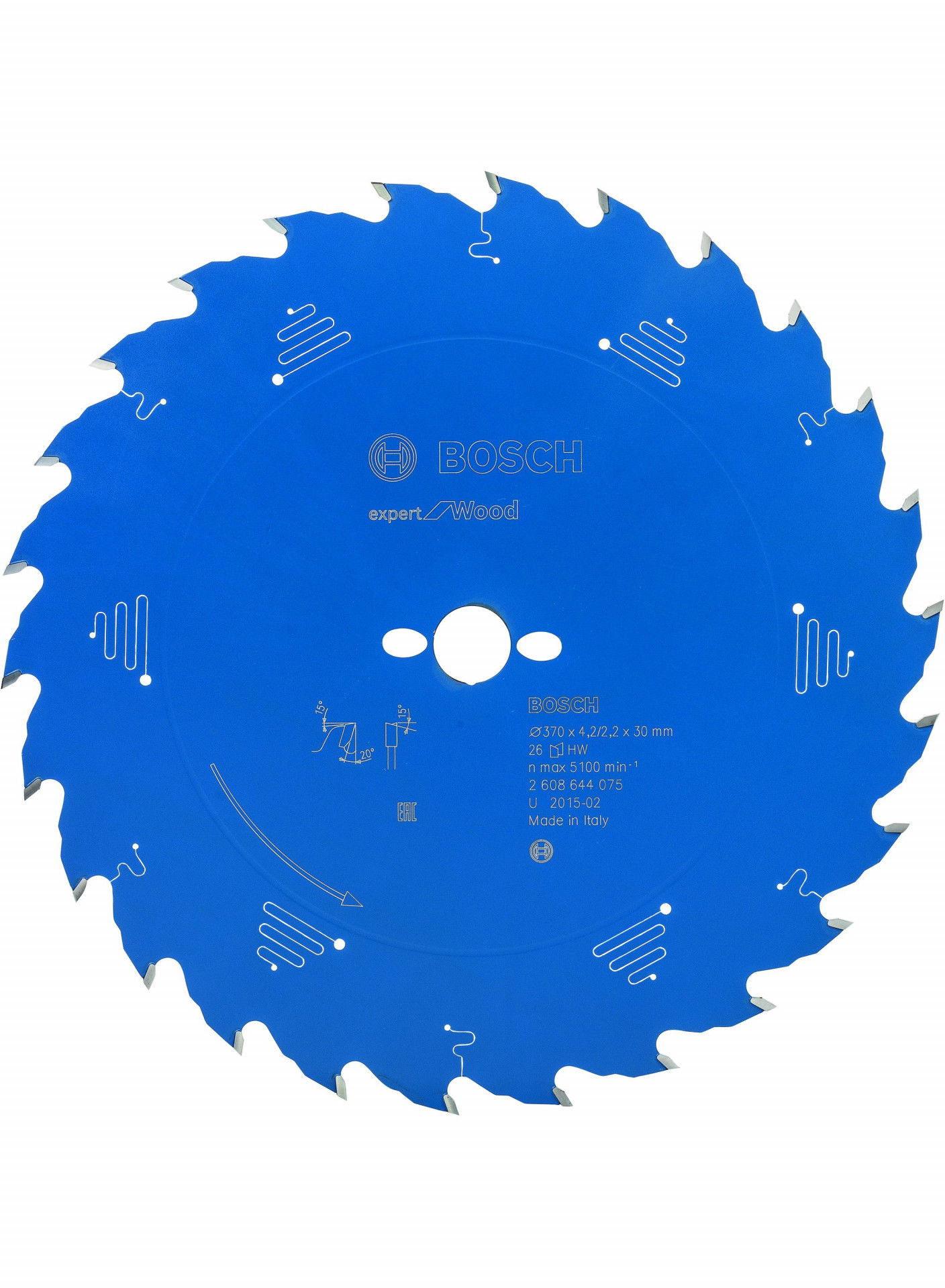 Bosch 2608644075 körfűrészlap 370x30mm Z=26 termék fő termékképe