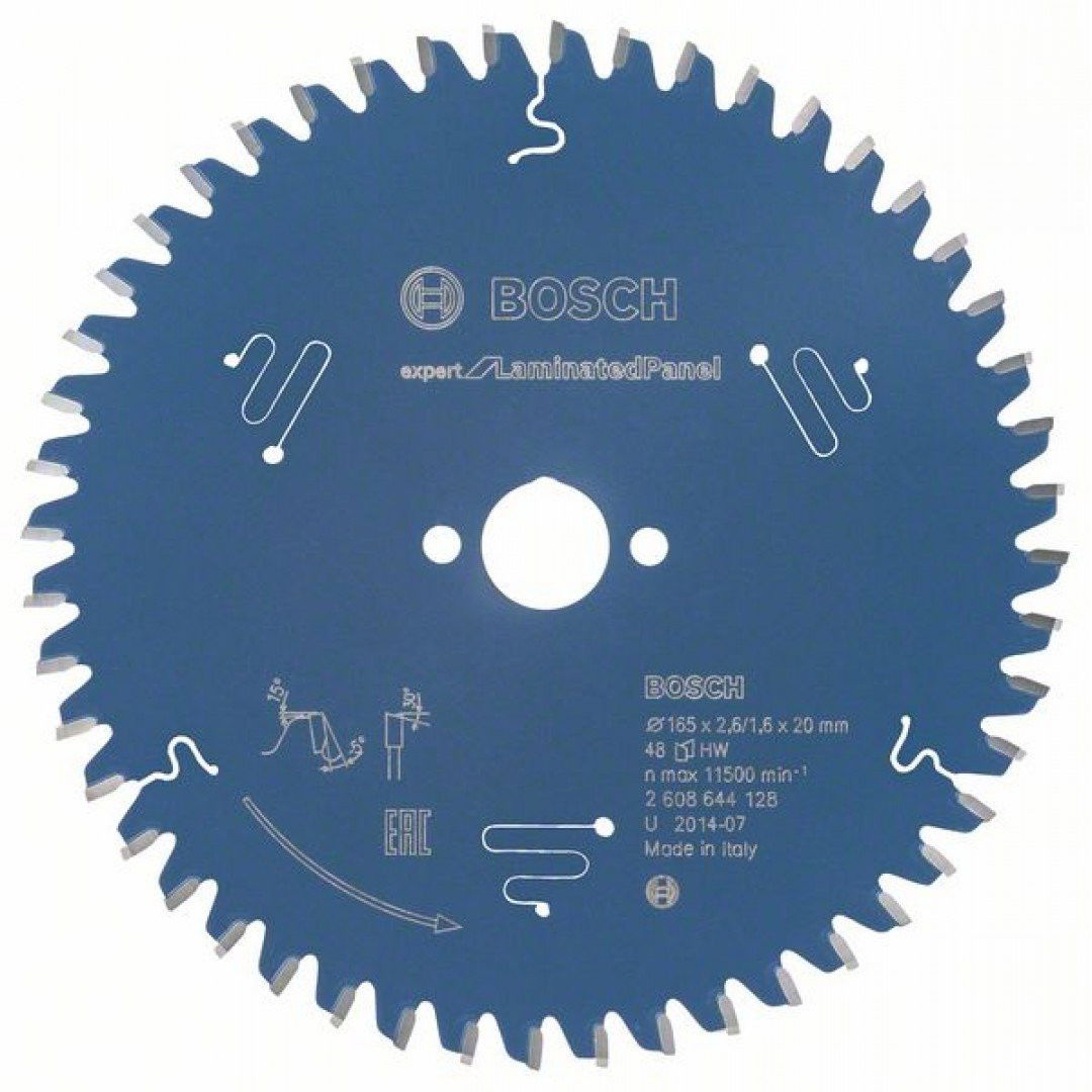 Bosch 2608644128 körfűrészlap 165x20mm Z=48 termék fő termékképe