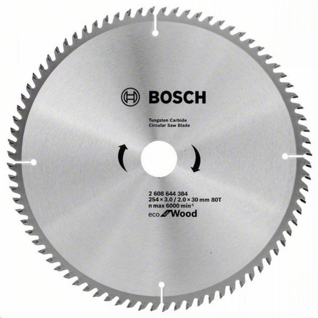 Bosch 2608644384 Eco for Wood körfűrészlap 254x30mm Z=80 termék fő termékképe