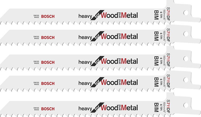 Bosch S 711 DF Heavy for Wood and Metal szablyafűrészlap 5db termék fő termékképe