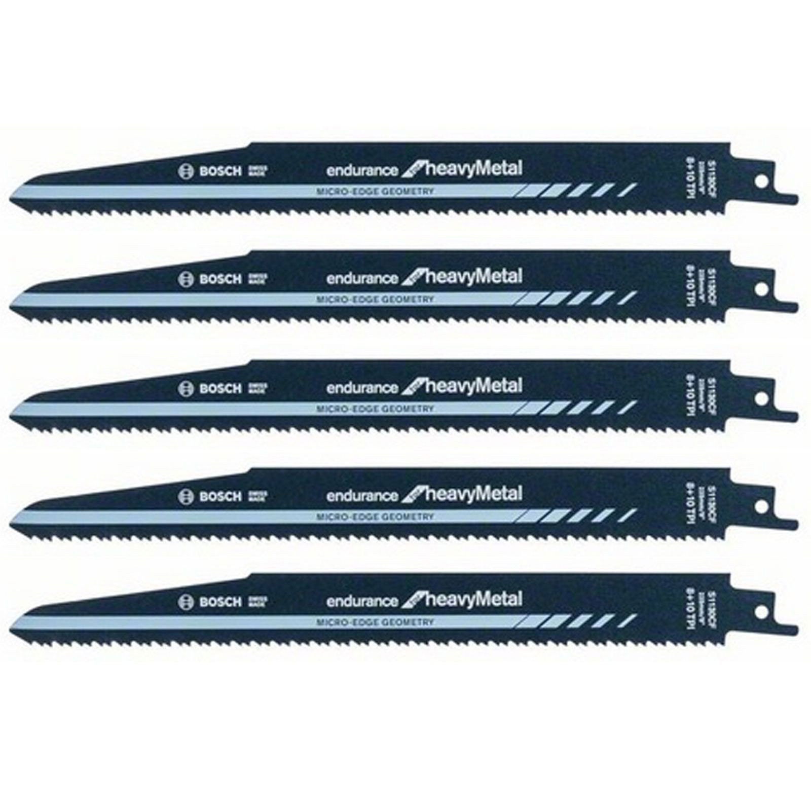 Bosch S 1130 CF Endurance for heavy Metal szablyafűrászlap 2,5-3,2x225mm 5db-os kiszerelés termék fő termékképe