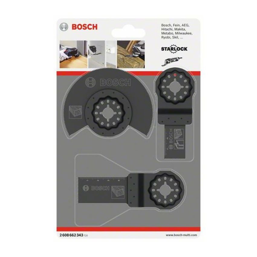 Bosch 2608662343 3 részes Sarlock alapkészlet fához termék fő termékképe