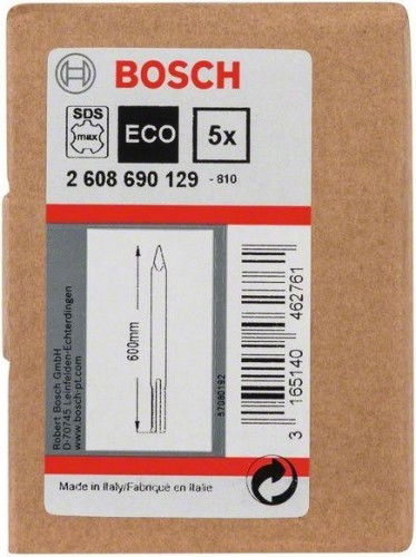 Bosch 2608690129 SDS MAX  hegyesvéső 600mm 5db-os kiszerelés termék fő termékképe