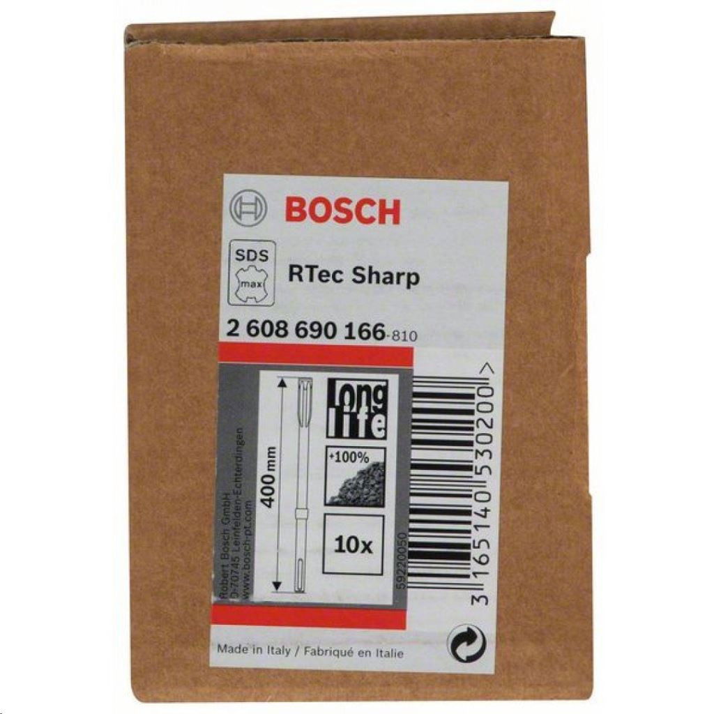 Bosch 2608690166 SDS MAX  önélezés laposvéső R-TEC Sharp 400mm 10db-os kiszerelés termék fő termékképe