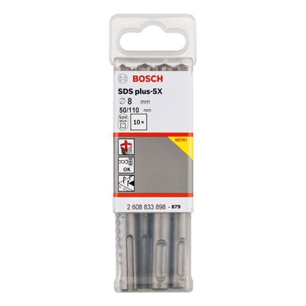Bosch 2608833898 SDS PLUS-5x fúró 8x50mm 10db-os kiszerelés termék fő termékképe