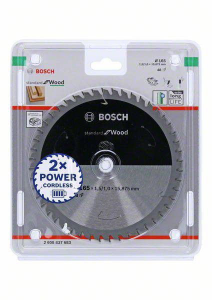 Bosch 2608837683 körfűrészlap 165x15,875mm Z=48 termék fő termékképe