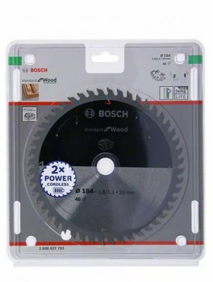 Bosch 2608837703 körfűrészlap 184x20mm Z=48 termék fő termékképe