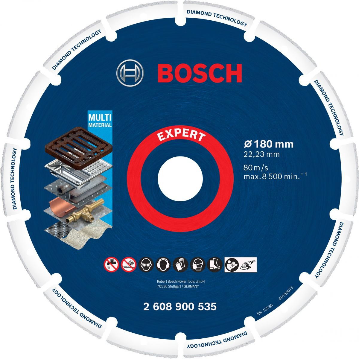 Bosch 2608900535 Fémvágó gyémántkorong 180mm termék fő termékképe