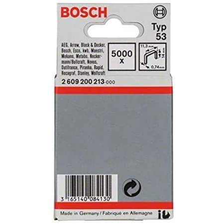 Bosch 2609200213 53-as típusú keskeny laposhuzal tűzőkapocs 14mm 5000db termék fő termékképe