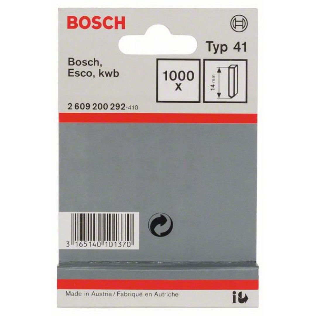 Bosch 2609200292 Typ41 tűzőszegek 14mm 1000db termék fő termékképe