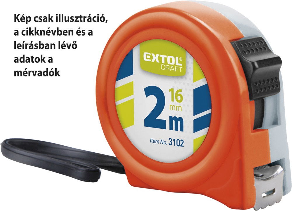 Extol 3105 mérőszalag 1 stoppos 5m termék fő termékképe