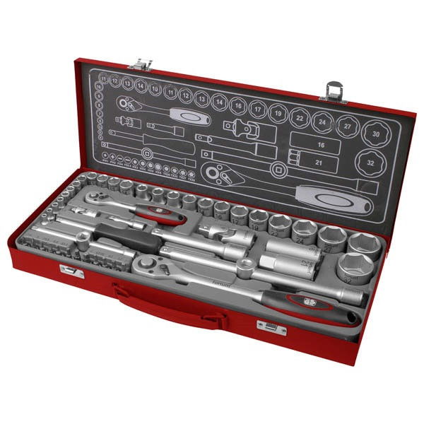 Extol 4700002 dugókulcs klt 1/2", 1/4" 61CrV5 mattkróm termék fő termékképe