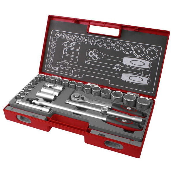 Extol 4700014 dugókulcs klt 1/2" 61CrV5 mattkróm termék fő termékképe