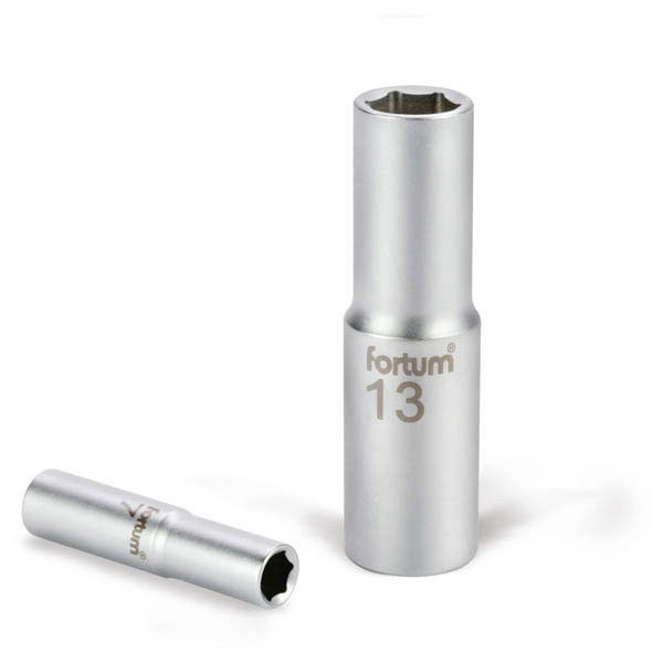 Extol 4700516 dugófej hosszított 16mm 1/2" mattkróm 61CrV5 termék fő termékképe