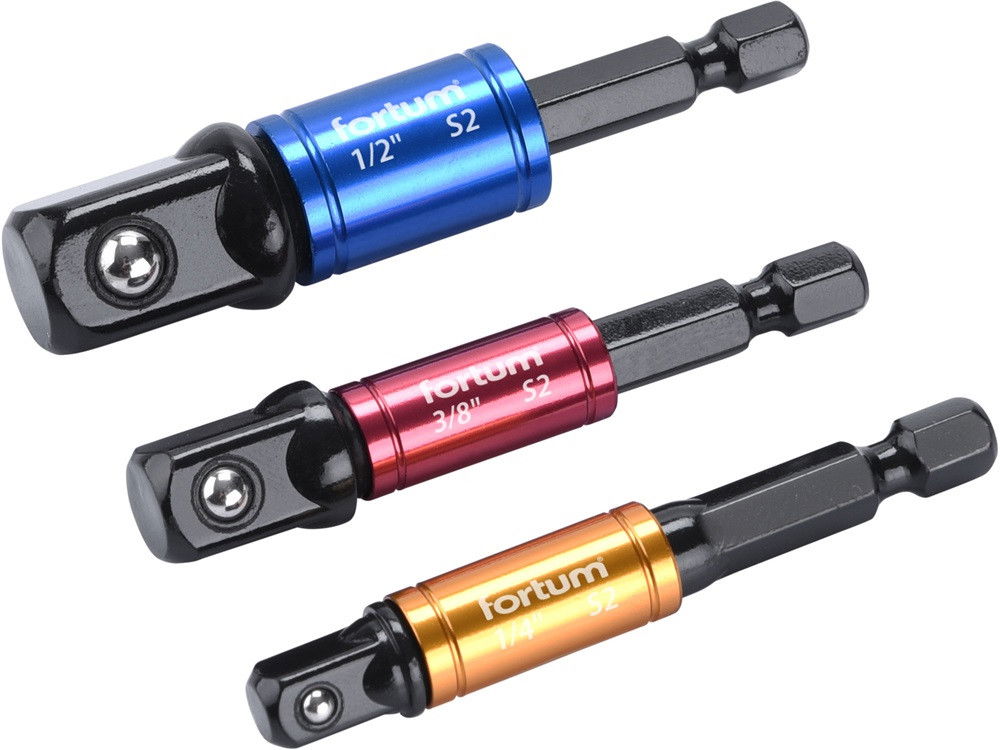 Extol 4742203 adapter klt dugókulcsokhoz 1/4"3/8"1/2" termék fő termékképe