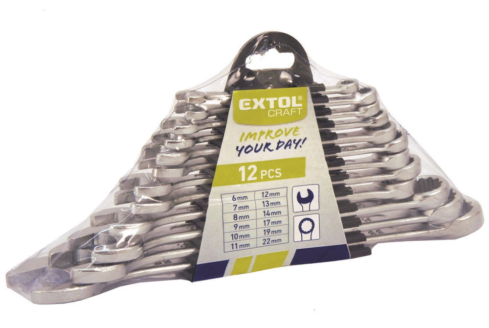 Extol 6333B csillag-villás kulcs klt 7-22mm termék fő termékképe