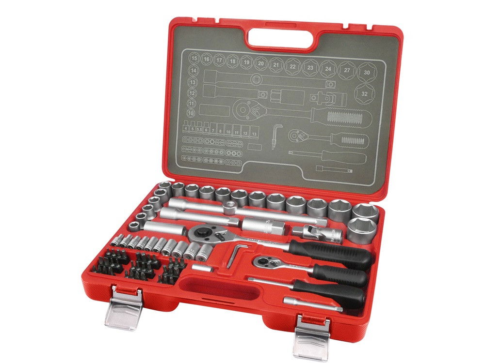 Extol 6521 dugókulcs klt CV 1/4" és 1/2" termék fő termékképe