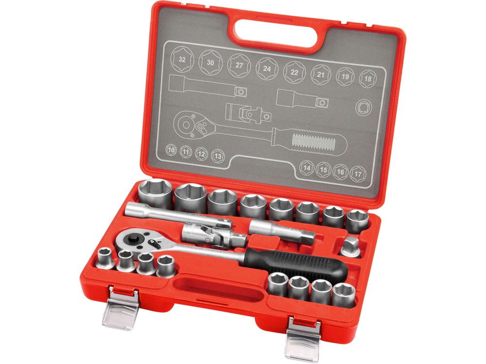 Extol 6523 dugókulcs klt CV 1/2" termék fő termékképe